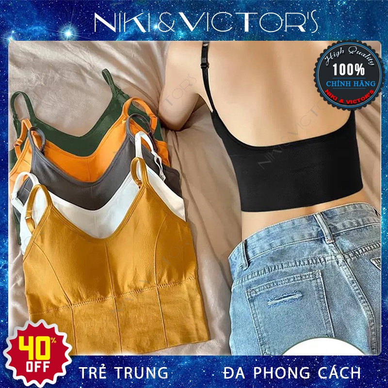 Áo Bra Tập Gym Yoga Thể Thao Croptop Hai Dây KaKa Có Mút Lót Nâng Ngực Tạo Dáng Chất Mịn Đẹp Đa Phong Cách
