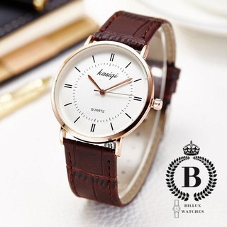 Đồng hồ nữ Kasiqi [Billux] dây da - 28mm (Đen - Nâu) [KSQMT001]