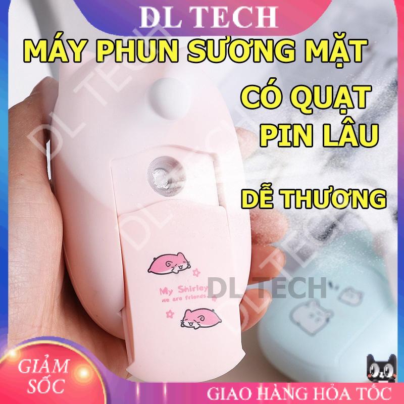 Máy Phun Sương Xông Hơi Mặt A642 Có Quạt NaNo Mini Cầm Tay dưỡng ẩm da mặt DL TECH