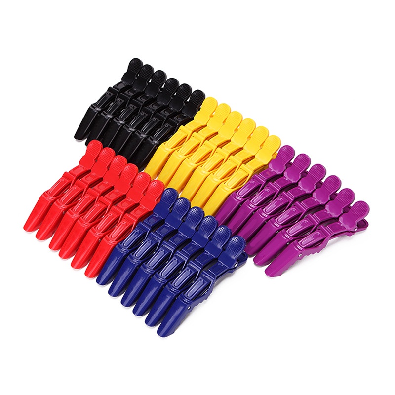 combo 5 kẹp cá xấu, kẹp vịt chia tóc chất liêu nhựa cao cấp chắc chắn