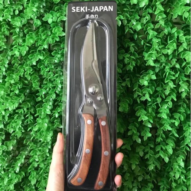 Kéo Cắt Gà Cán Gỗ Seki Japan (cái)