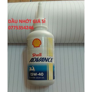 dầu nhớt nhập khẩu 100% hộp số shell advance scooter 120ml