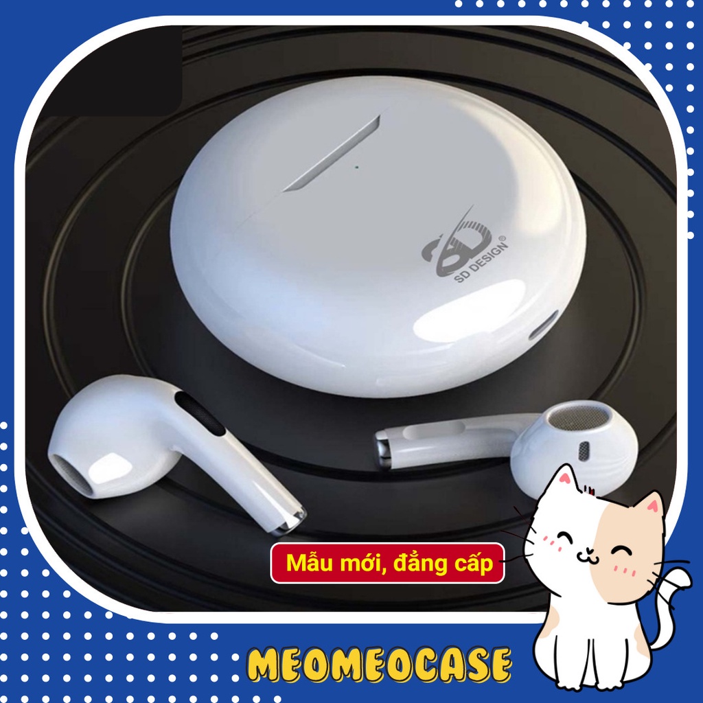 Tai nghe bluetooth không dây SD One chính hãng SD - Design, âm cực chuẩn, Cho IP, samsung,... Bảo hành 12 tháng – Meomeo