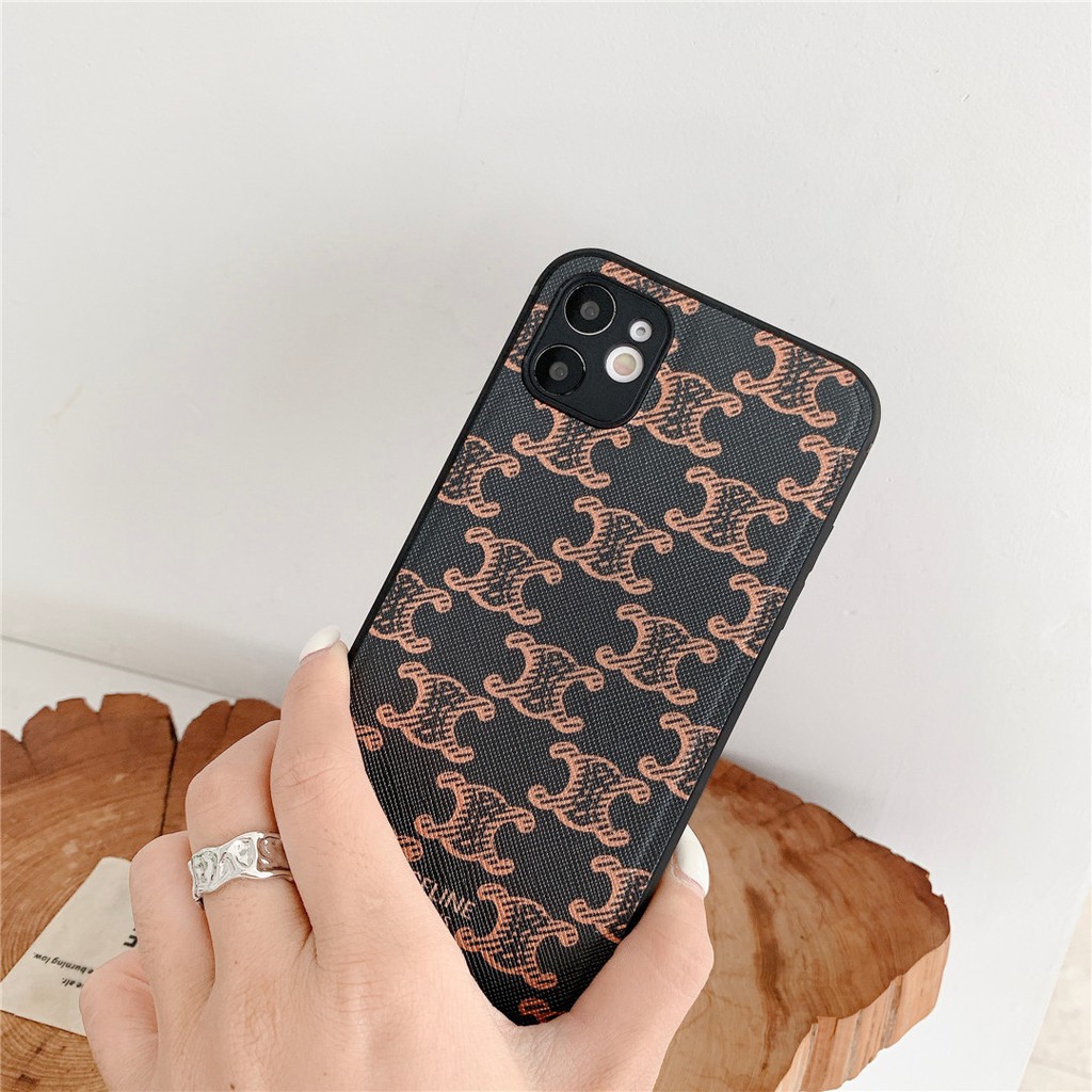 Ốp điện thoại nhựa mềm in logo CELINE cho iPhone15 14 13 12 mini 11 PRO MAX 6/6s 7/8plus SE2 X/XS XR XSMAX #HG3885