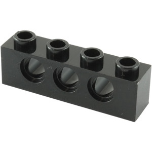 Gạch lẻ LEGO chính hãng Technic Brick 1 x 4 with Holes (3701)