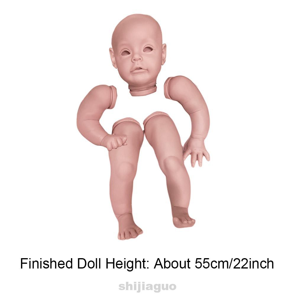 22inch Baby Toy Birthday Gift Non Toxic Collectible Real Touch DIY Unpainted Poluplar Sue-Sue Reborn Doll Kit