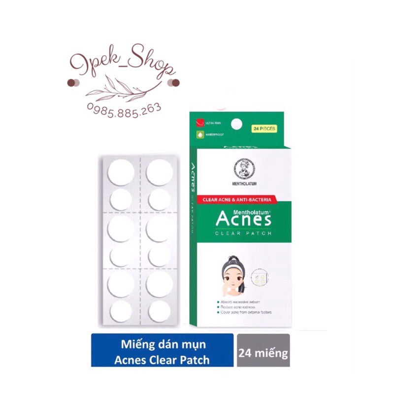 Miếng dán mụn ACNES Clear Patch 24 miếng - Ipek_Shop