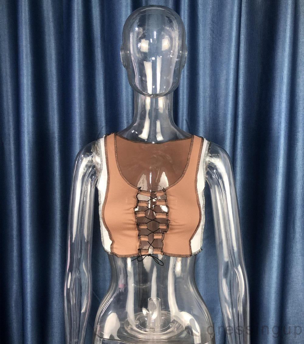 Áo Lửng Không Tay Cổ Chữ U Thời Trang Quyến Rũ Cho Nữ | BigBuy360 - bigbuy360.vn