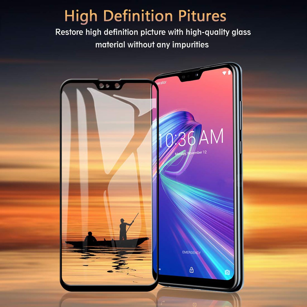 2 kính cường lực 9H toàn màn hình cho điện thoại Asus Zenfone Max Pro M2 ZB631KL