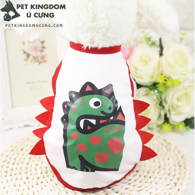 Áo chó mèo ba lỗ hè khủng long M6