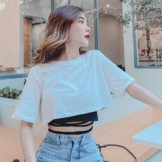 Sét 2 áo cặp croptop dây dài 02 🍓