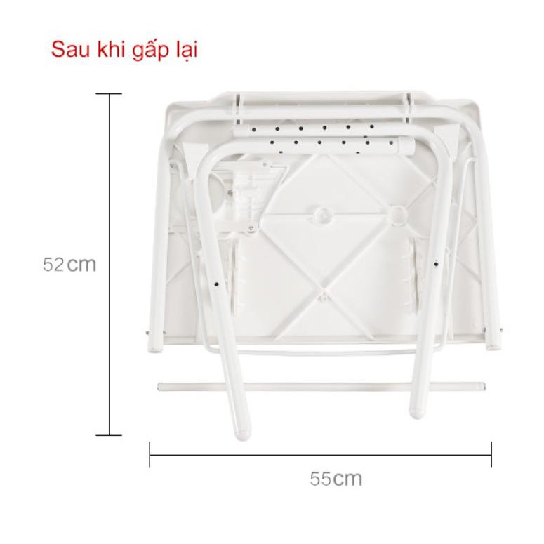 Bàn xếp gọn đa năng để laptop học tập White Flexible Style