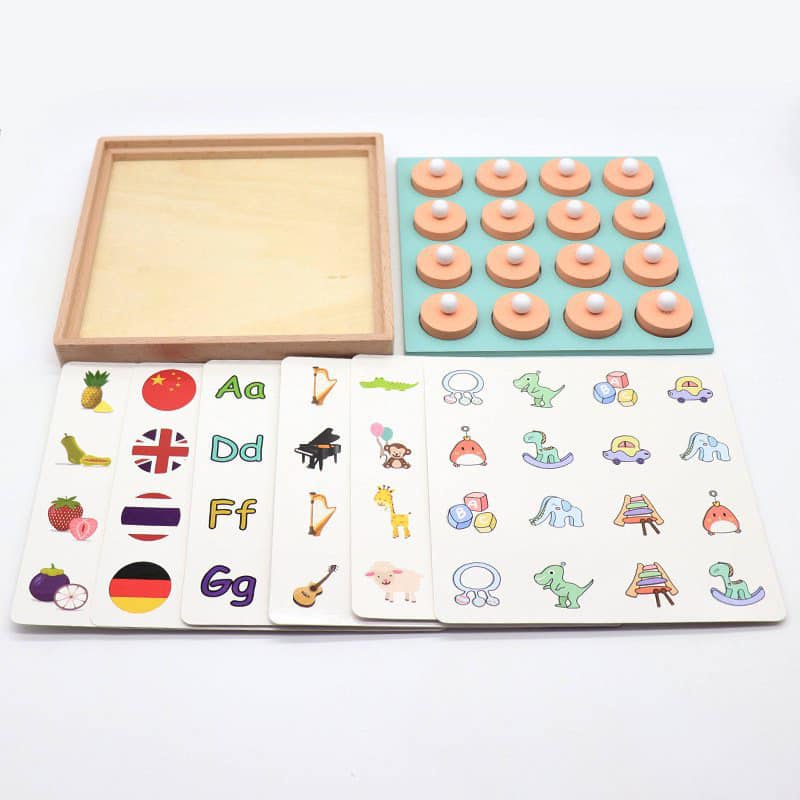 Bộ lật hình luyện trí nhớ 12 chủ đề rèn luyện trí nhớ và khả năng quan sát cho bé