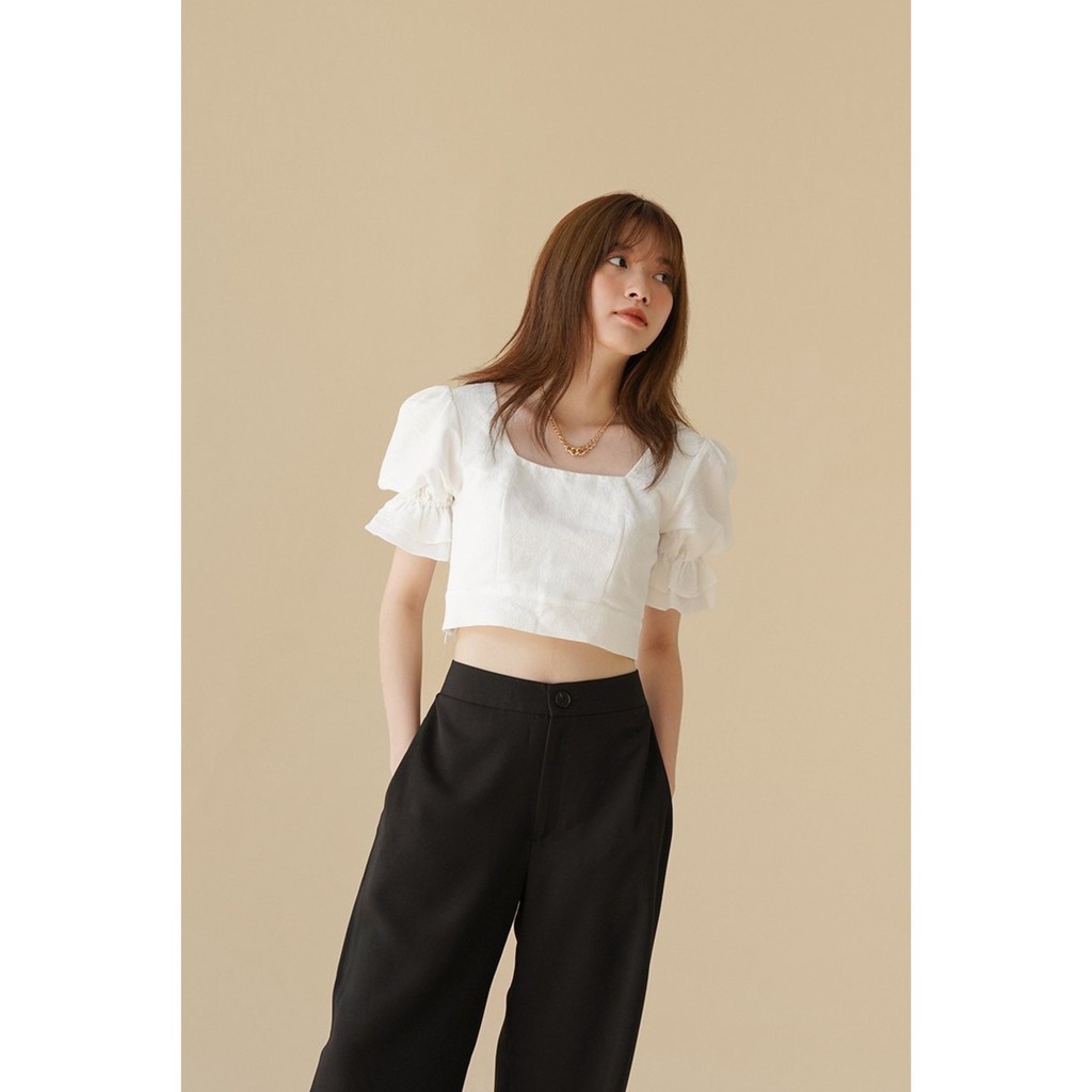 Quần suông trơn ống đứng (Đen)_MONOTALK B30001FT | BigBuy360 - bigbuy360.vn