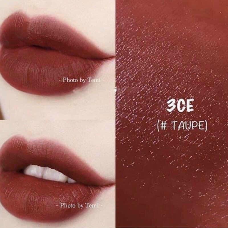 Son 3CE màu taupe - ĐỎ NÂU GẠCH ⚡️HOT HOT HOT ⚡️