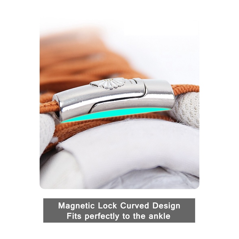 1 Bộ Khóa Dây Giày Nam Châm Co Giãn Họa Tiết Hoa Cúc Màu Đen An Toàn Dành Cho Trẻ Em