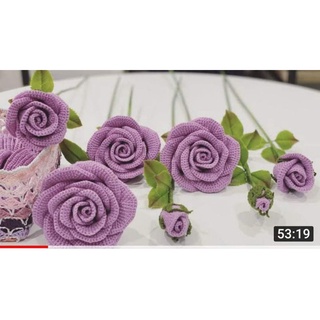 lá hoa hồng đất sét