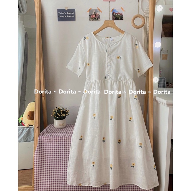 [Ảnh thật/Video] Váy hoa nhí babydoll Hàn Quốc Đầm hoa vintage babydoll Dorita - Dorita Boutique | WebRaoVat - webraovat.net.vn