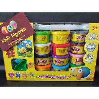 BỘ 12 HŨ ĐẤT SÉT NẶN HÌNH COLOUR DOUGH