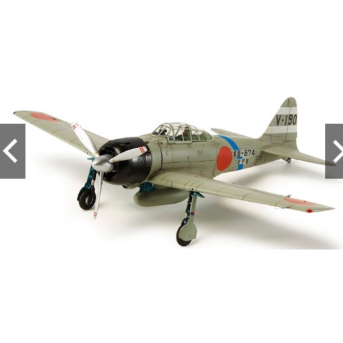 Mô hình máy bay quân sự 1/72 SCALE MITSUBISHI A6M3 ZERO FIGHTER MODEL 32 (HAMP) 60784 TAMIYA