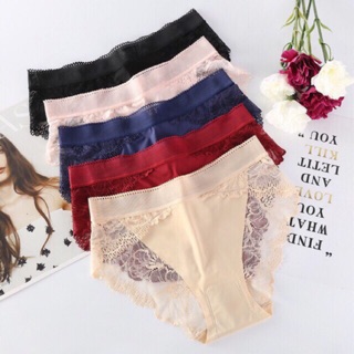 Set 10 quần lót su phối ren hoa siêu đẹp 8423