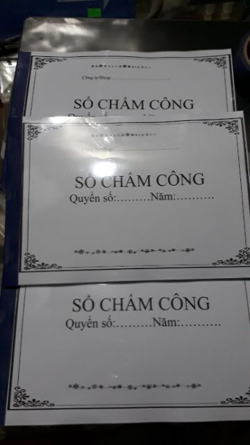 SỔ CHẤM CÔNG A4 CHO SHOP/CTY