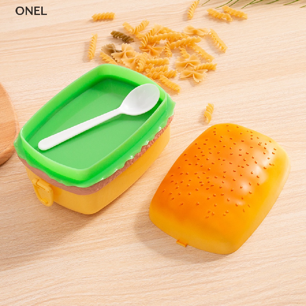 Hộp cơm Hình Hamburger Dễ Thương mx
