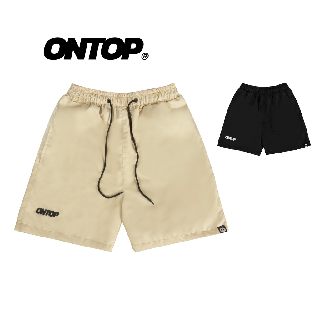 Quần short nam nữ basic local brand ONTOP lưng thun, vải dù - Basic Short O14-Q2