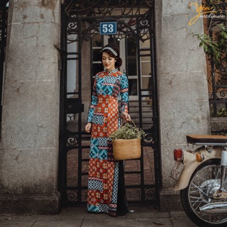 Áo dài cô ba sài gòn kèm quần