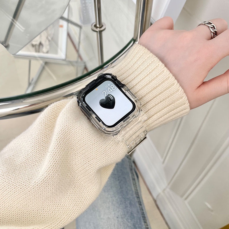 Dây Đeo Trong Suốt Thay Thế Cho Đồng Hồ Thông Minh Apple Watch Huaqiangbei S7654321Se
