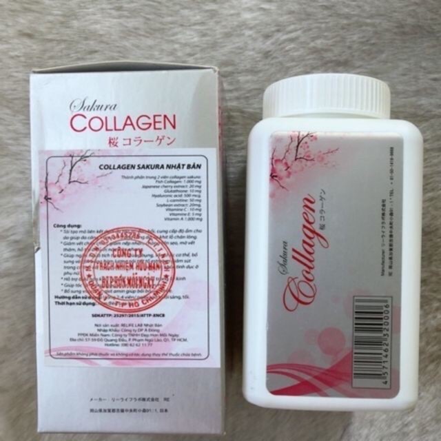 (FREESHIP) Viên uống đẹp da Sakura Collagen 60,000mg của Nhật giúp làm đẹp da, chống lão hoá...
