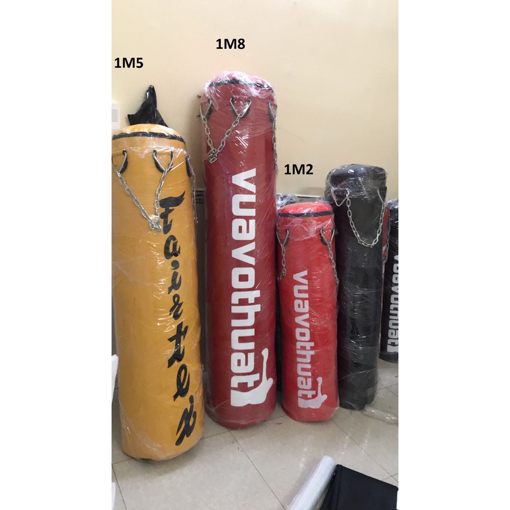 Vỏ bao cát dây xích 1m5 giá rẻ tập Boxing Muaythai Kickboxing
