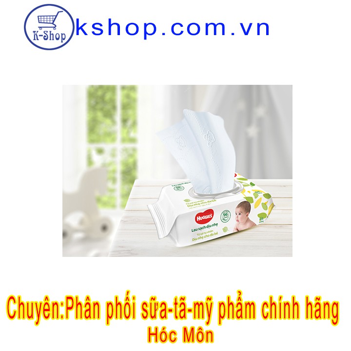 [RẺ VÔ ĐỊCH] Combo 5 bịch Khăn giấy ướt cho trẻ sơ sinh Huggies 64 tờ (ko mùi)