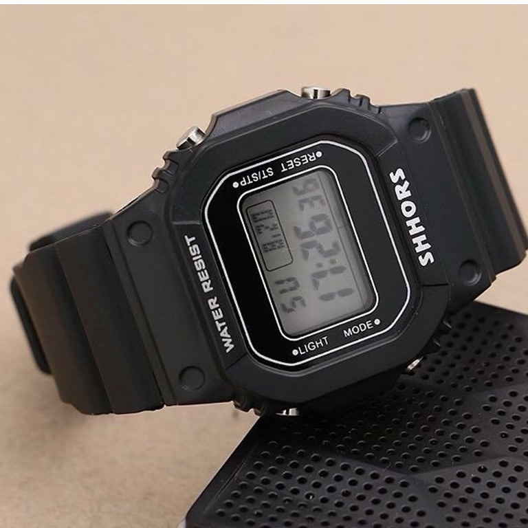 [Mã FAMAYFA2 giảm 10K đơn 50K] ĐỒNG HỒ NAM NỮ SHHORS VUÔNG 2 MÀU ĐEN TRẮNG D361 SIÊU ĐẸP