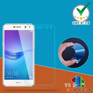 [TẶNG KÈM MIẾNG LAU] Combo 2 kính cường lực Huawei Y5 2017 - Trong suốt - Cảm ứng mượt mà