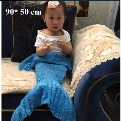 Chăn Len Hình Đuôi Nàng Tiên Cá Siêu Mềm Cho Người Lớn Và Trẻ Em