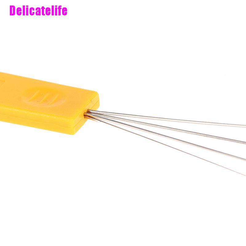 Dụng cụ vệ sinh bàn phím máy tính bằng dây thép tay cầm nhựa