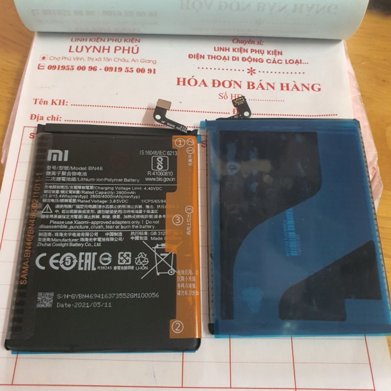 pin redmi 7 redmi note 8 BN46 4000mAh EU BAQE,pin zin