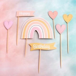 Cầu vồng hpbd các mẫu tim