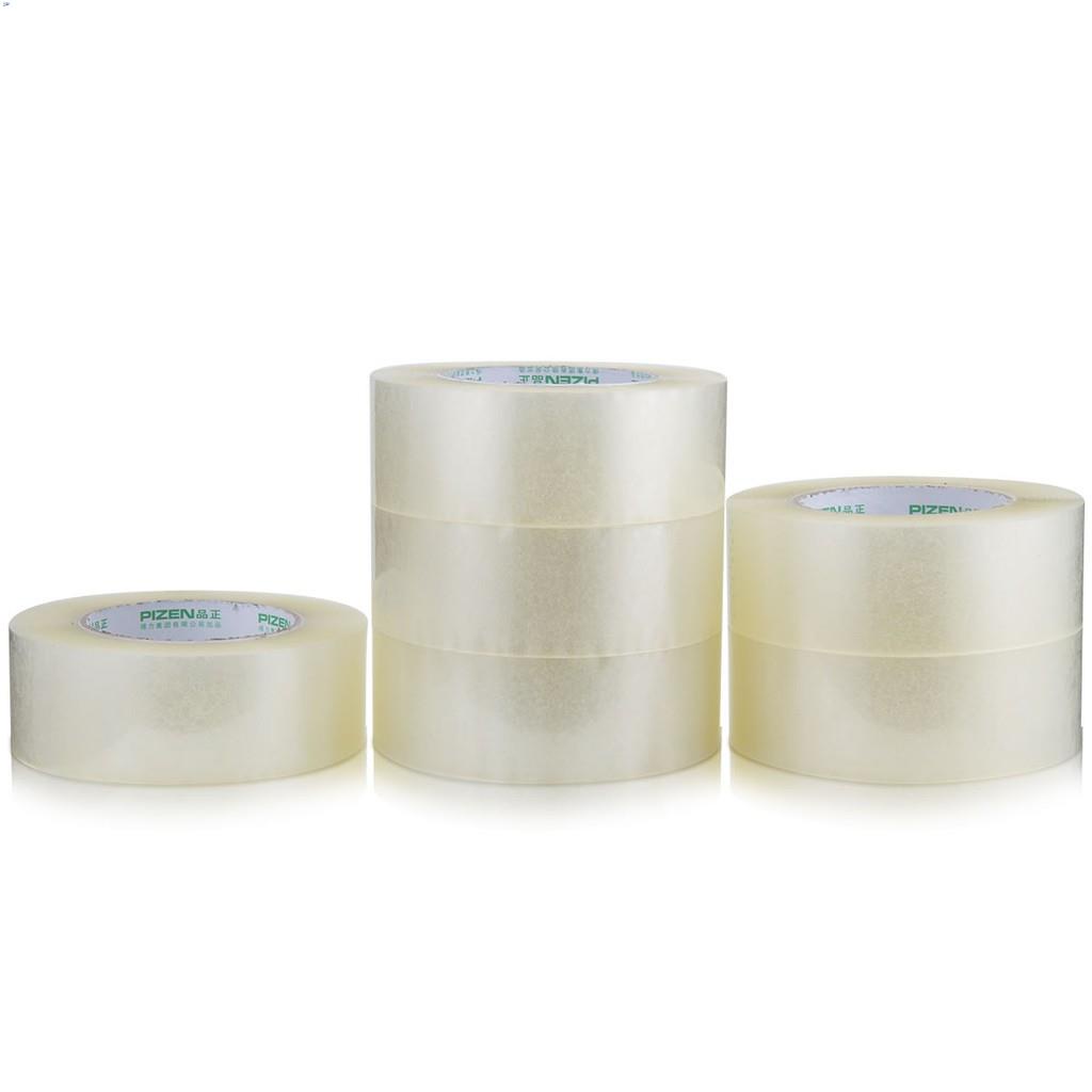 Combo 6 cuộn Băng keo dính trong đóng thùng hàng Deli - Loại 45mm x 183m siêu dính - 30904