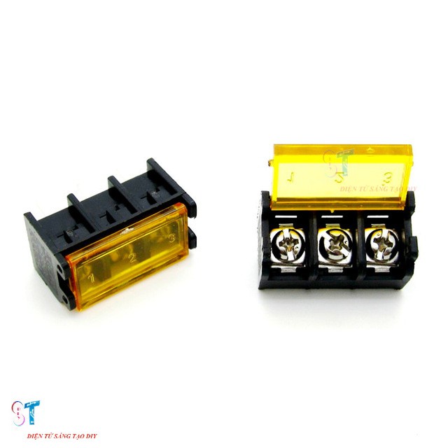 10 Cầu Đấu Domino HB9500 3P 9.5mm Có Nắp Bảo Vệ