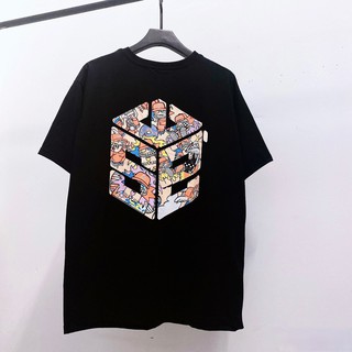 [OFFICIAL] SWE BIG LOGO MOZZIE TEE - Áo phông Streetwear Easy Logo Hoạt Hình Trắng/Đen thời trang nam nữ phong cách hàn