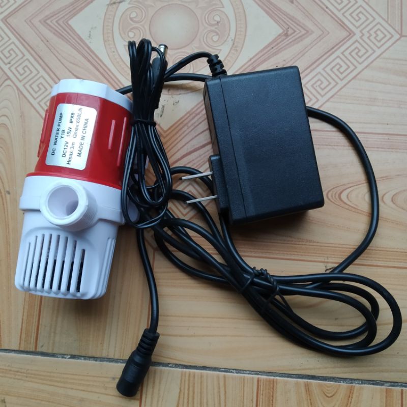 Bơm chìm bể cá 12v; an toàn, bền bỉ, em ái, không lo giật điện.