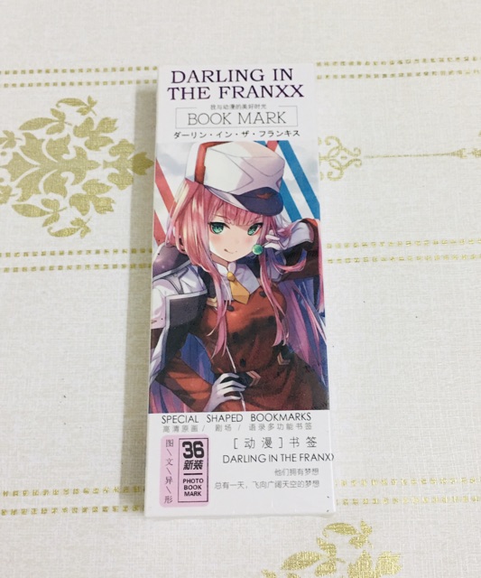 36 tấm Bookmark game darling in the Franxx , đánh dấu trang darling in the Franxx