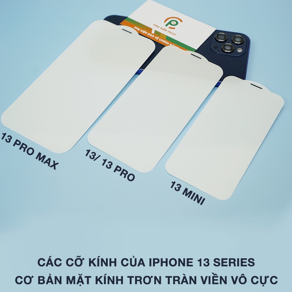 Kính cường lực iPhone 13 Pro Max/ Cường lực Iphone 12 Mini / Dán màn hình iPhone 11 Pro Full màn trong suốt siêu cứng