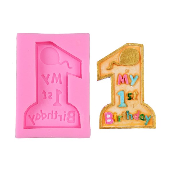 Khuôn Silicone Số 1 10*6.2*1.1Cm