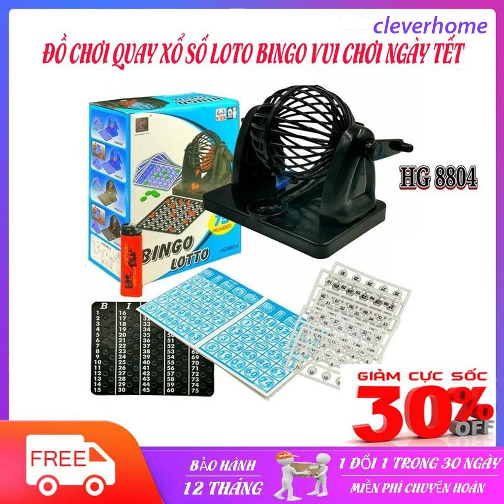 ⛔FREESHIP⛔ Combo 5 Trò chơi quay xổ số Bingo Lotto