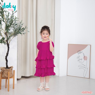 [25.6 GIẢM 40K ĐƠN 299K] Váy cho bé gái ILABY baby doll khoét lưng [10IG01420521]