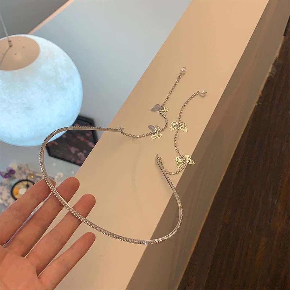 Băng Đô Cài Tóc Đính Tua Rua Phong Cách Pháp Ngọt Ngào Cho Nữ