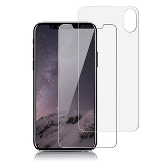 2 Miếng dán kính cường lực bảo vệ mặt trước và sau cho Iphone 10 kèm phụ kiện